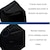 50 piezas Cubrebocas KN95 Color Negro Con 5 Capas De Protección En Paquete Individual 