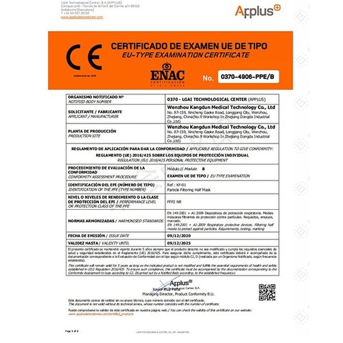 10 piezas Cubrebocas KN95 Color Negro Con 5 Capas De Protección En Paquete Individual Con Válvula