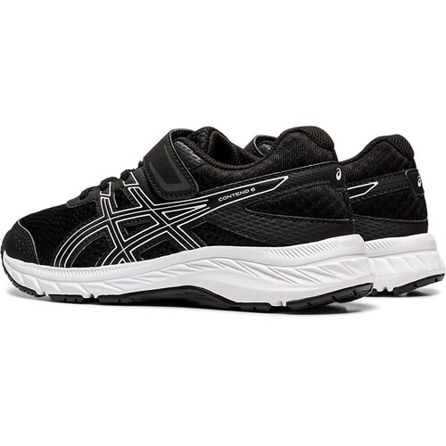 Tenis Asics Niño Contend 6 Preescolar Runing Negro1014A087001