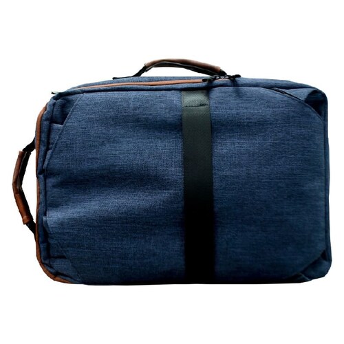 Backpack Maletin 2 En 1 Azul 15.6 Viaje Lap Cel Escuela Oficina Mochila Tableta Contra Salpicaduras Tirantes Acolchonado