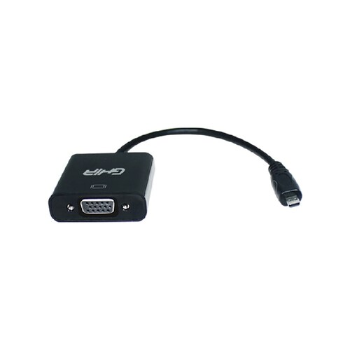 ADAPTADOR CONVERSOR VIDEO MICRO HDMI MACHO A VGA HEMBRA MONITOR AUDIO 3.5MM