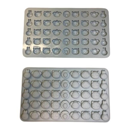 Moldes Silicona Silicon Chocolates Gomitas Animalitos Gotero GRIS