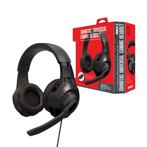 Audífonos universales "SoundTac" Negros para videojuegos Armor3 Para Switch/PS4/Xbox One/Wii U/Xbox 360/Mac/PC