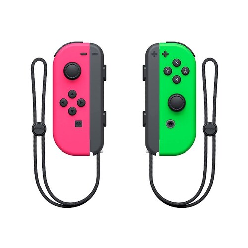 Control Joystick Inalámbrico Nintendo Joy-con Neon Pink Y Neon Green
