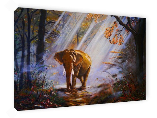 Cuadro Decorativo Canvas Elefante