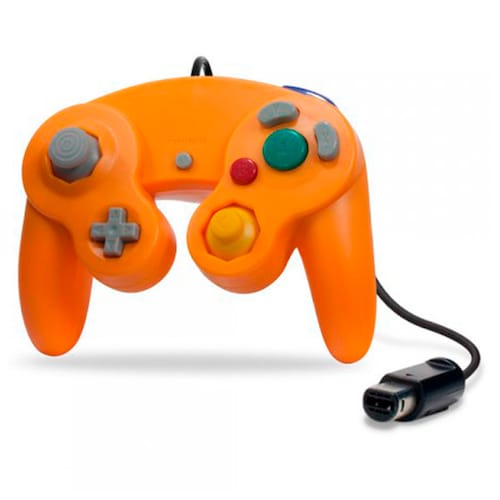 Control alámbrico Cirka Naranja para wii/Gamecube
