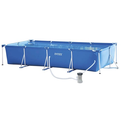 Alberca Piscina Rectangular 405 x 202 x 84 Cm + Bomba Intex