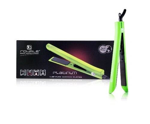Plancha Para Cabello Platinum Green Royale
