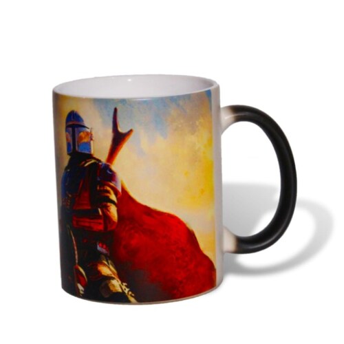 Taza Mágica Color 12oz Baby Yoda Mandalorian P/ Regalo By Pd