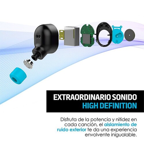 Redlemon Audífonos Inalámbricos Bluetooth True Wireless Stereo con Base de Carga, Sonido HD, Aislante de Ruido Exterior, Manos Libres, Batería de Larga Duración, Compatibles con iOS y Android