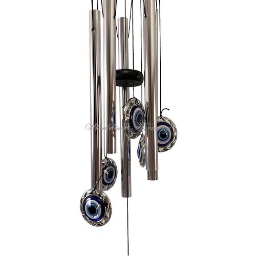 Windchime Movil Viento Ojo Turco Espanta Espiritus Campana