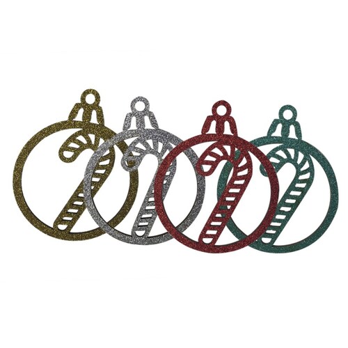12 esferas Navideñas Mdf Diferentes Estilos Colores Para Arbol o Chimenea 8"