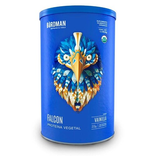 VAINILLA Proteína Vegetal Orgánica Falcon Protein 1.170kg Birdman