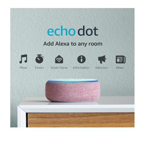 Amazon Echo Dot 3rd Gen Bocina Inteligente Alexa Español Rosa