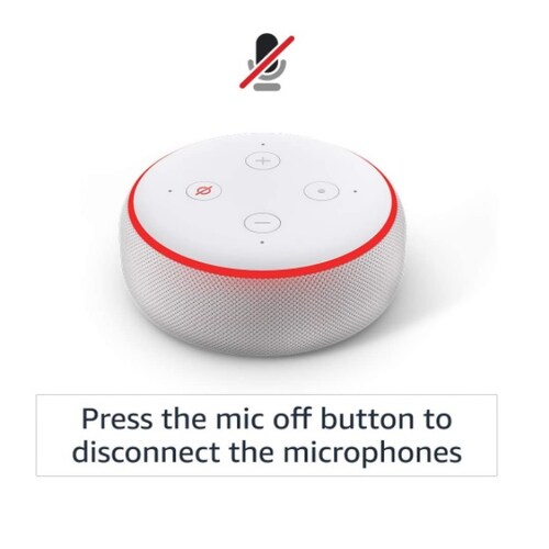 Bocina inteligente  Echo Dot 3ra generación con Alexa. Color Rosa.