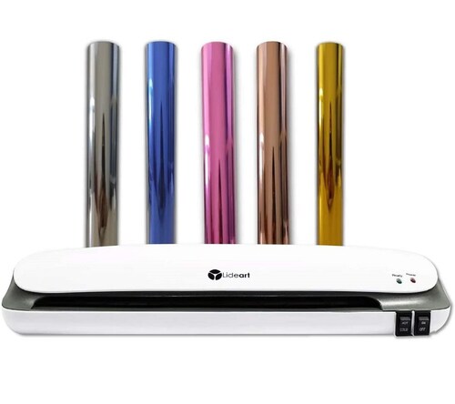 Paquete Laminadora Foil 9" + 5 rollos de Foil Luminos 12"