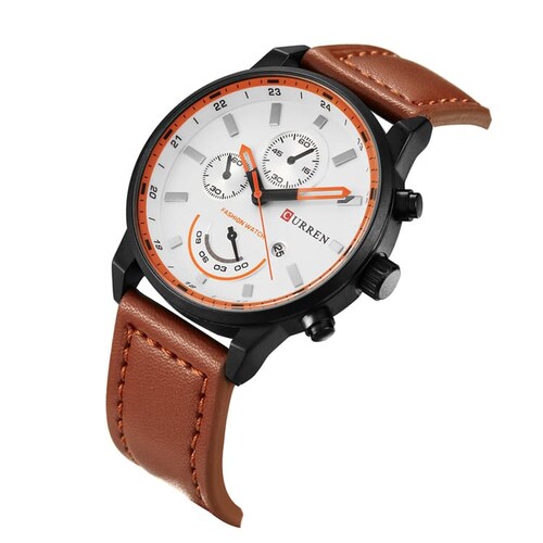 Reloj de Hombre Curren 8217 Marrón Deportivo con Fechador