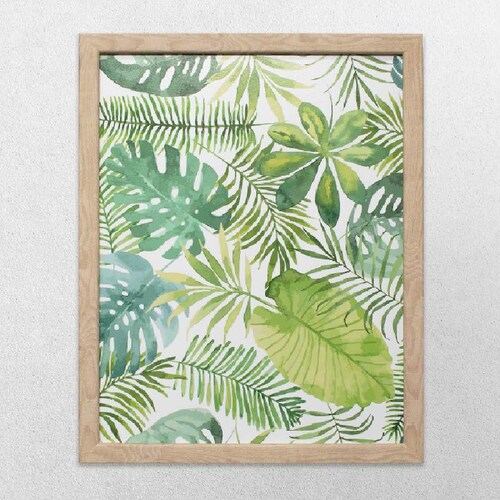 Hermoso Cuadro De Hojas 11x14 pulgadas