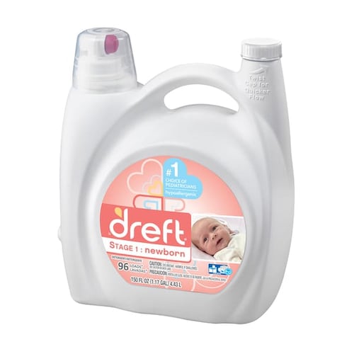 Sábanas de detergente para ropa de bebé para bebés, niños pequeños y recién  nacidos, 80 cargas, sin perfume, suave para pieles sensibles, detergente