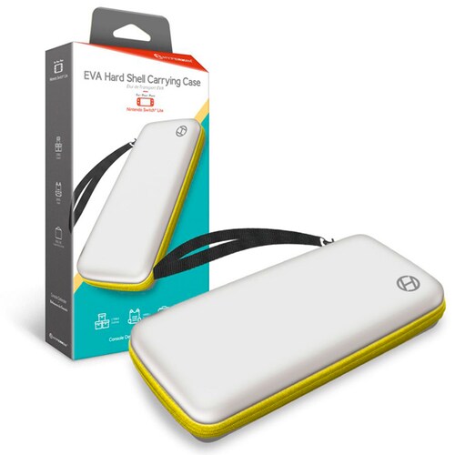 Funda EVA Hard Shell Blanca con Amarillo Para Nintendo Switch Lite