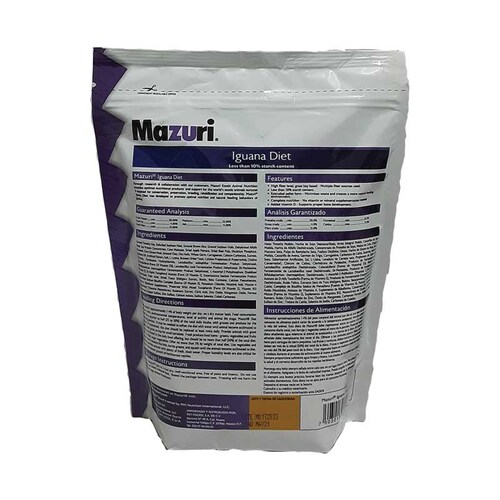 Mazuri Iguana Diet Alimento Para Iguana 450 Grs