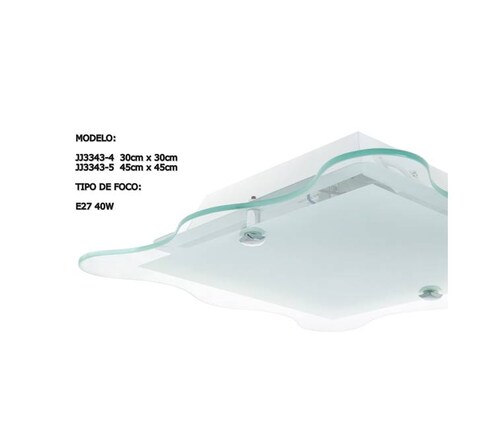 Plafon Montaña 1 JJ3343-4 Blanco 30x30