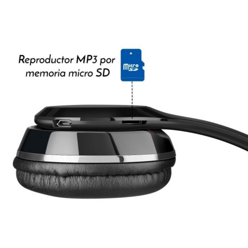 Aud fonos Steren AUD 781 Bluetooth Style con reproductor MP3 Micro