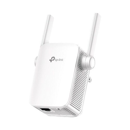 Repetidor / Extensor de Cobertura WiFi AC, 750 Mbps, doble banda 2.4 GHz y 5 GHz, con 1 puerto 10/100 Mbps con 2 antenas externas.