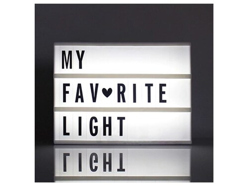 Letrero Luminoso Mini Cinema Light Box Led Cine Portatil