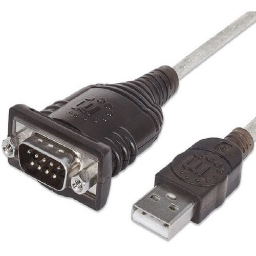 CONVERTIDOR MANHATTAN USB A SERIAL DB9M BOLSA 205153