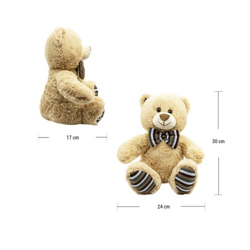 Oso De Peluche Café Y Beige Chico De Mayoreo Suave 4 Pzas