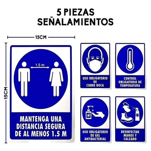 KIT Termómetro digital infrarrojos + Pulse Oxi­metro + Letrero 20X20 + regalo termómetro digital / tecnología de escaneo inteligente sin contacto