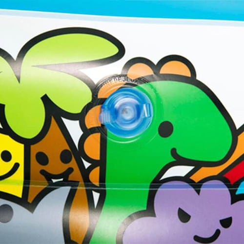 Alberca Piscina Inflable Circular Grande Diseño Stickers Para Niños 3 Aros 1.52 m Diámetro