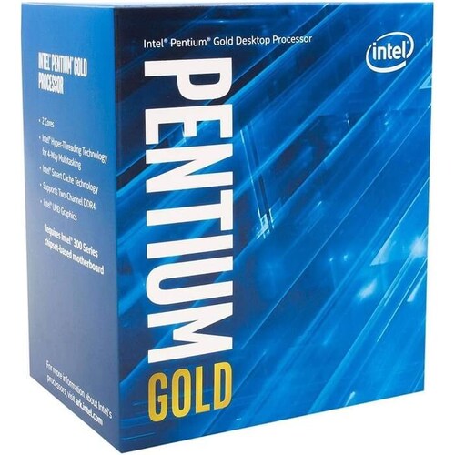 Procesador Intel Pentium Gold Dual Core G6400 4.0GHz 4MB Socket 1200 BX80701G6400