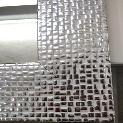 Hermoso Espejo Cuerpo Completo Color Plateado y Blanco