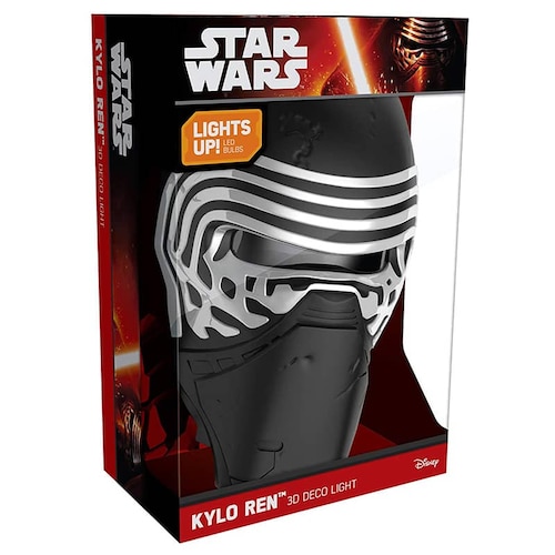 Lampara 3d Casco Kylo Ren Star Wars 3dlightfx