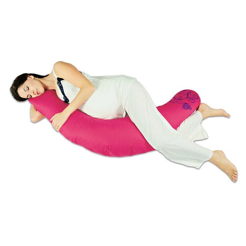 Almohada de embarazo y lactancia "Media Luna" relleno microgel cojín