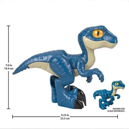 Jurassic World Velociraptor Blue Imaginext Tamaño Xl