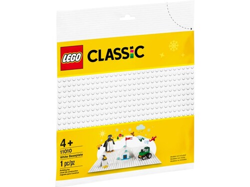 Lego 11010 Base Blanca paquete de 3 piezas