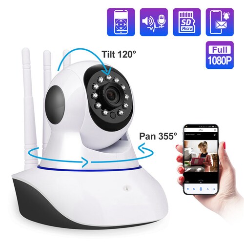Camara Ip 360 Wifi + Ethernet, Microfono Y Bocina App Csee