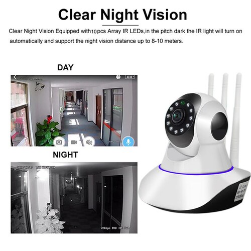 Camara Ip 360 Wifi + Ethernet, Microfono Y Bocina App Csee