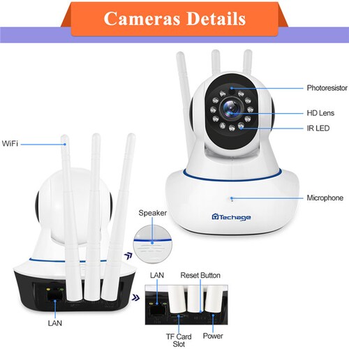 Camara Ip 360 Wifi + Ethernet, Microfono Y Bocina App Csee