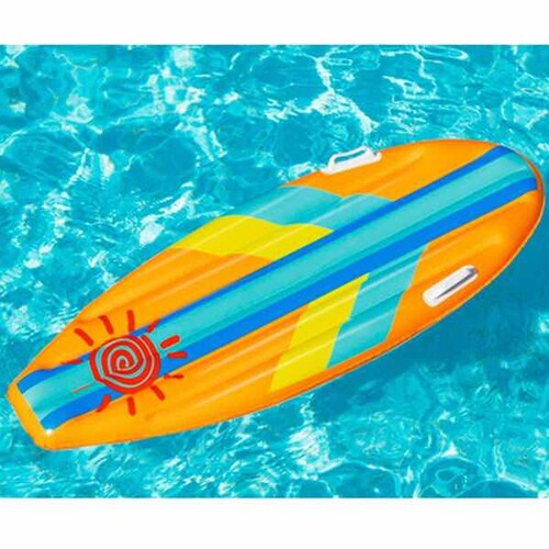 Inflable Flotador Forma de Tabla Surf Naranja Infantil