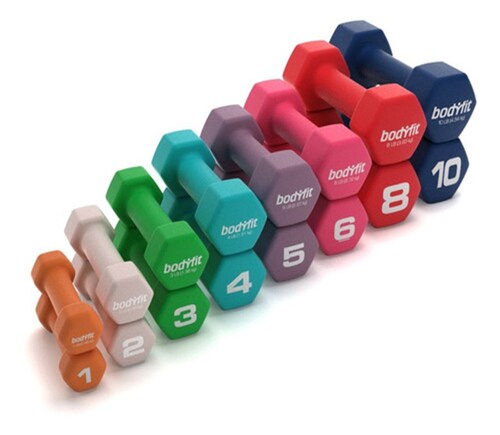 Par Pesas Mancuernas 4 Lb (1.81 Kg) Neopreno Nf-neo04lb-par