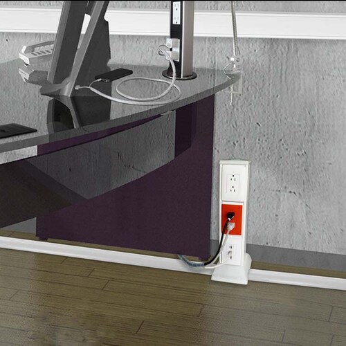 DUCTO MEDIA CAÑA THORSMAN PARA PISO 4 PZAS DE 1.22 MTS C/U (4FT) BLANCO 9400-01250.