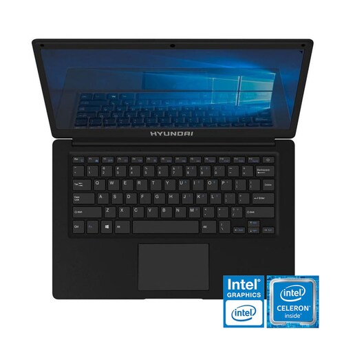 Laptop Hyundai Thinnote- Intel dual core - SSD 64GB - RAM 4GB - W10 + 500 Hojas + Caja de colores + audífonos