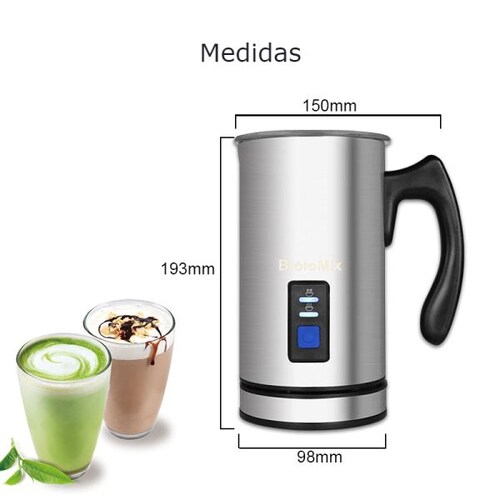 Espumador De Leche Eléctrico Biolomix Calor Frío 