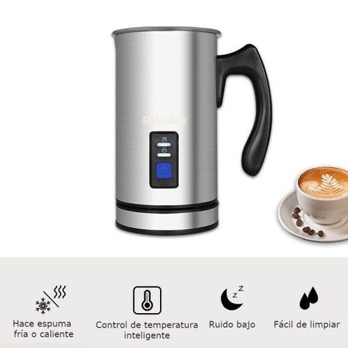 Espumador De Leche Eléctrico Biolomix Calor Frío 