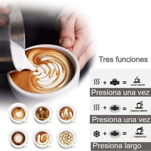 Espumador De Leche Eléctrico Biolomix Calor Frío 