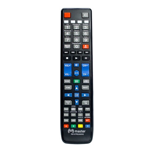 Control Remoto Universal 8 en 1 para Pantallas y Reproductores Streaming Compatible las Marcas Mas Comerciales como Sky, Roku y Apple TV  / Master / RM-STREAMING